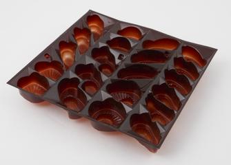 Plastic tray for chocolates