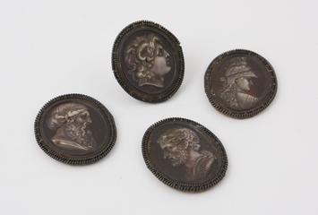 Four medallions of shellac