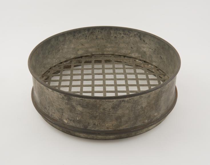 British Standard sieve to BS 410' of tinned steel