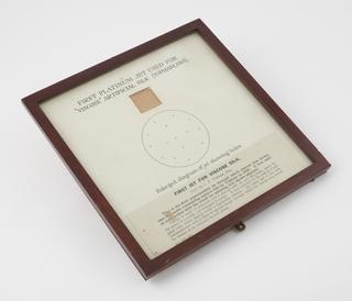 Frame for the first platinum jet