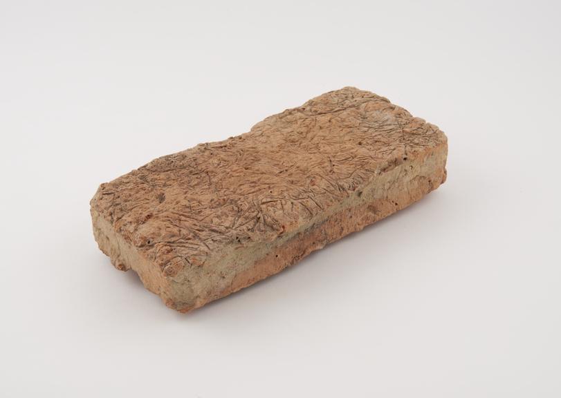 Hay marked brick from St Olave's Priory