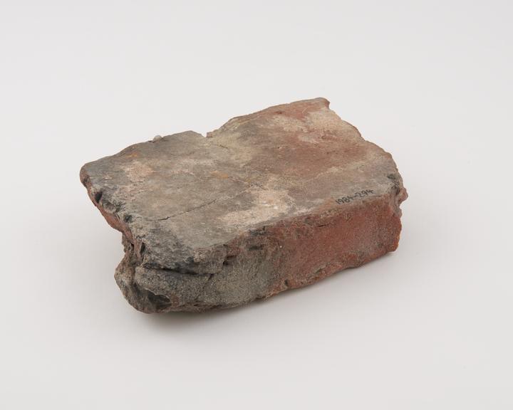 14th century part brick from Wingfield College, Hull