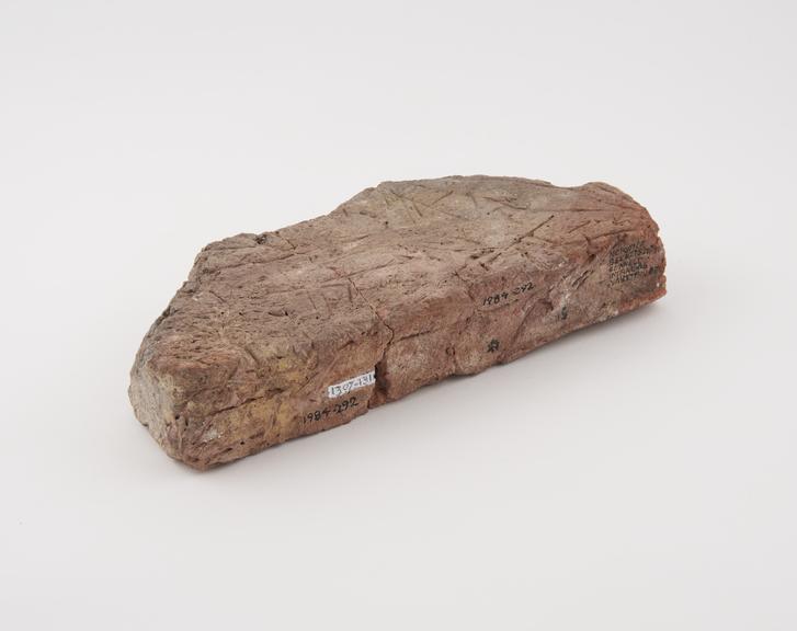 14th century shaped brick from Beckets Chapel, Norfolk