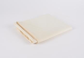 Two white cotton pillowcases