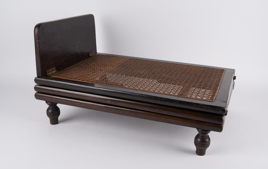 Adjustable wooden footrest, England, 18301930 Science Museum Group