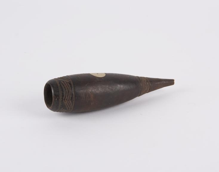 Carved wooden enama funnel