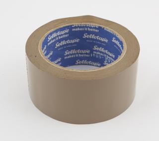 Reel of Sellotape buff vinyl tape