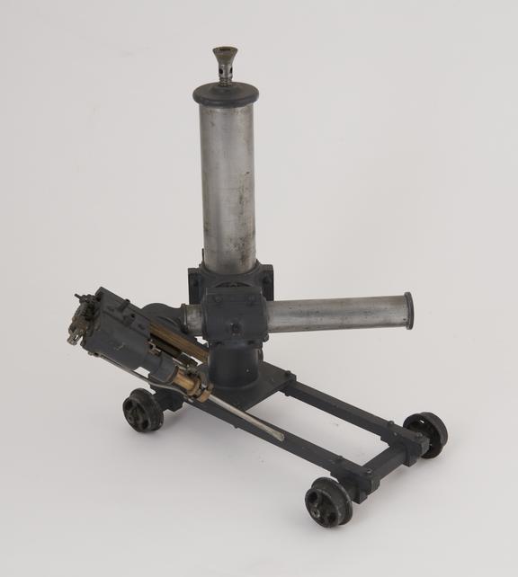 Model (scale 1:8) of early rock drill made by the late G