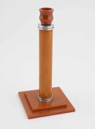 Imitation amber catalin candlestick