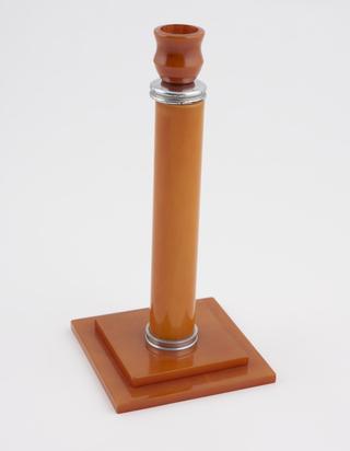 Imitation amber catalin candlestick