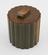Circular fluted box with inset lid