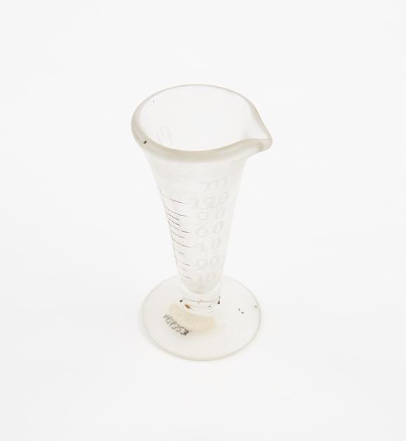 Glass measure, conical, English(?), 1801-1920