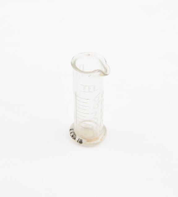 Small glass measuring cylinder