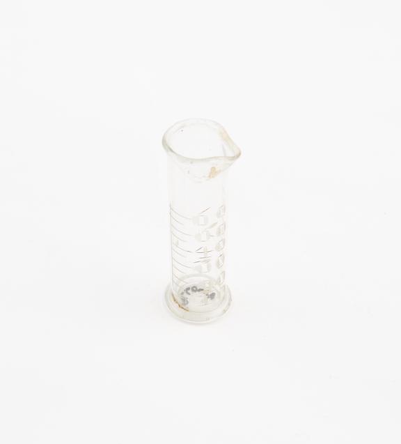 Small glass measuring cylinder