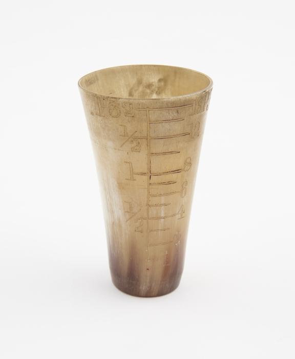 Horn measure, British(?), 1801-1900