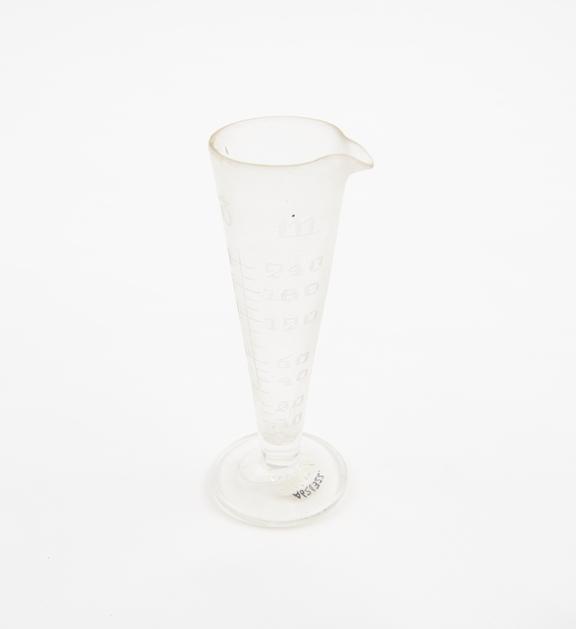 Glass measure, conical, English(?), 1801-1920