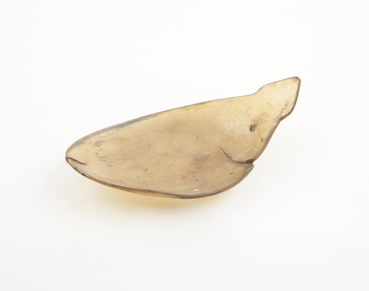 Horn spoon or scoop, English, 1801-1900