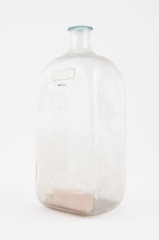Rectangular storage bottle