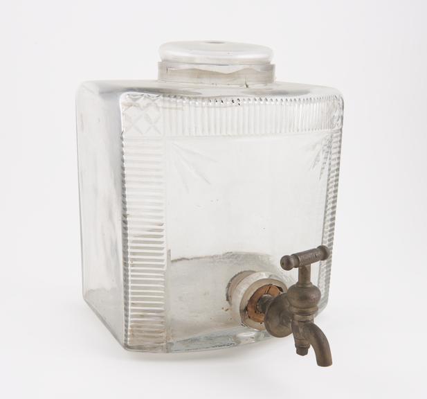 Glass storage jar with stopcock