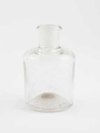 Clear glass dispensing bottle