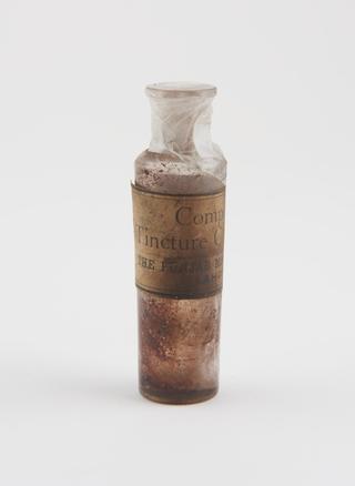 Dispensing bottle, for compound tincture cardamoms