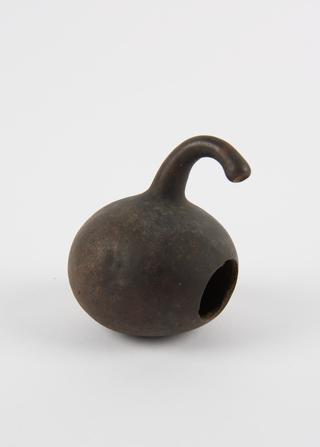 Gourd container, African, 1880-1920