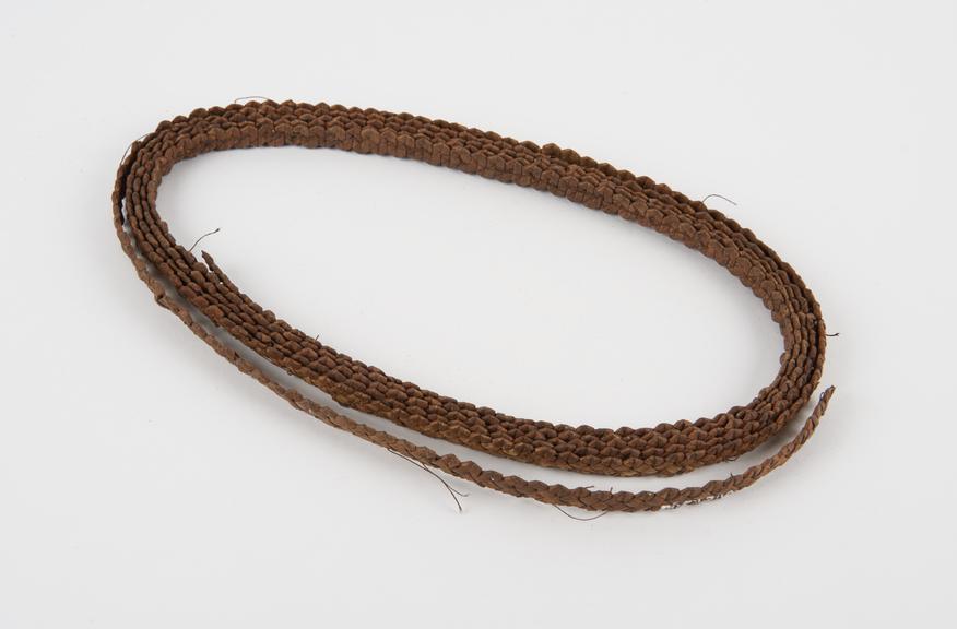 Hat band, one of a pair