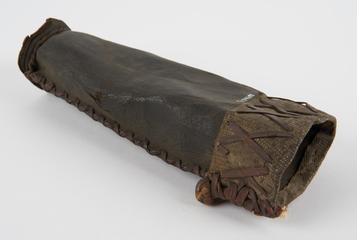 Leather and snakeskin sheath/pouch