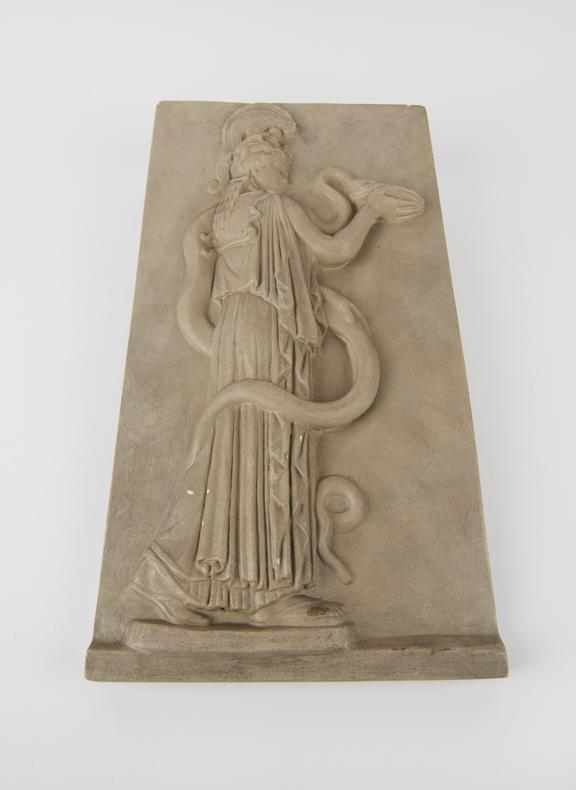 Small plaster replica of a Greek marble relief