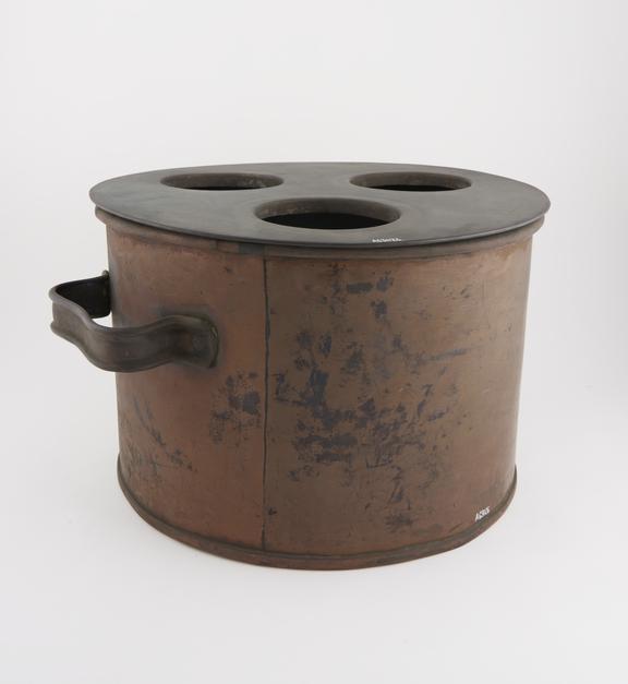 Steam bath, for 3 containers, copper, C19