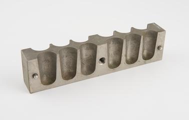 Part of suppository mould