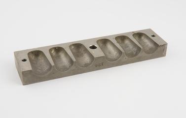 Part of suppository mould