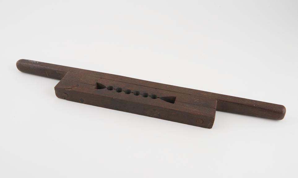 Wooden pessary mould, probably 19th century