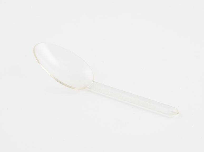 Plastic medicine spoon, by Capecraft, English, 1940-4970