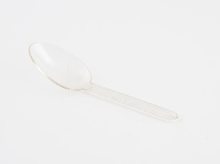 Plastic medicine spoon, by Capecraft, English, 1940-1970