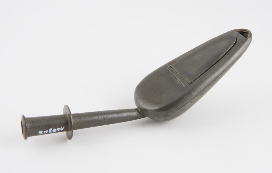 Britannia-metal medicine spoon, invented by C