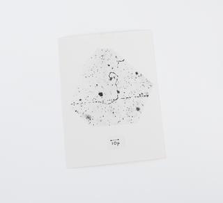 Prints showing the recording of the tracks of atomic particles, in electron-sensitive photographic emulsions