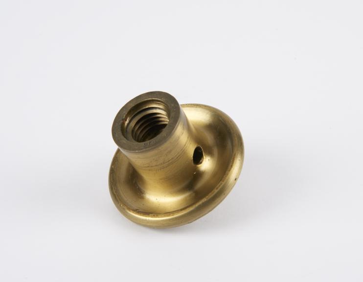 Round brass flange nut