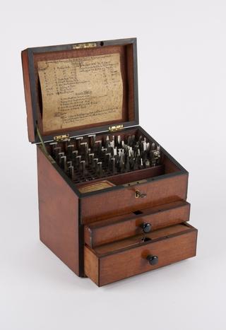 Mahogany Fitted Case With Drill Bits