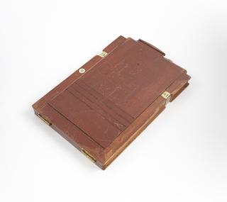 Wooden photographic plate holder