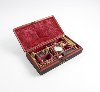 Brass compound microscope