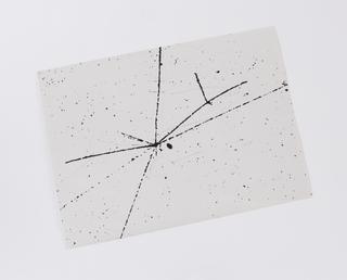 Atom track photograph using ‘Nuclear Research’ emulsion