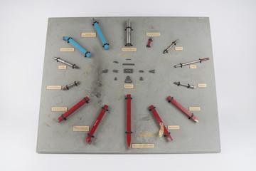 ‘Oakaloy’ cemented tungsten carbide ‘spear point’ glass drill'