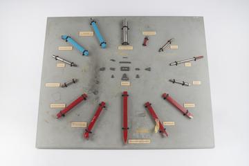 ‘Oakaloy’ HSS cemented tungsten carbide ‘bar turning tool’, 1 of 2, with angled cutting end
