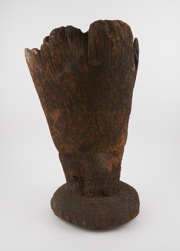 Wooden mortar, possibly European, 1701-1900