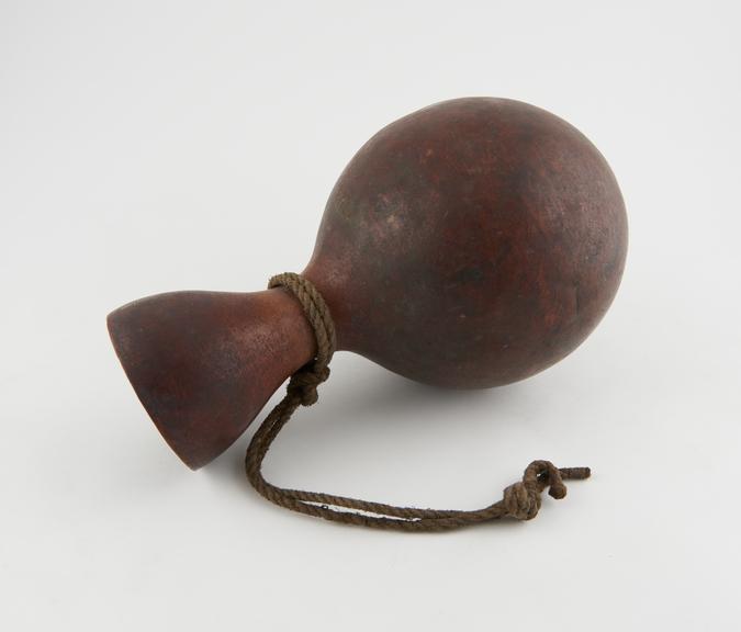 Large gourd bottle, globular body, funnel-shaped neck