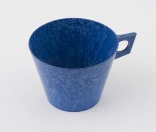 Cup, blue urea formaldehyde