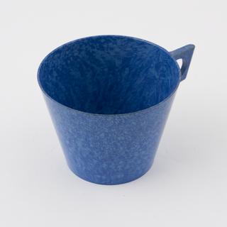 Cup, blue urea formaldehyde