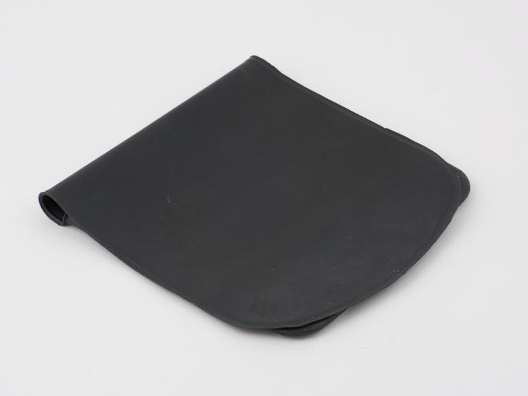 Black rubber wallet, mid- twentieth century