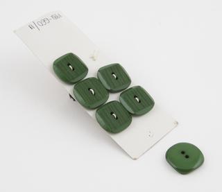 Green acrylic buttons